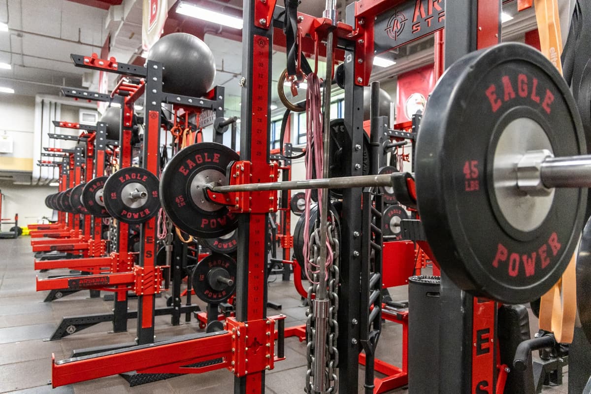 College swimmer diving.